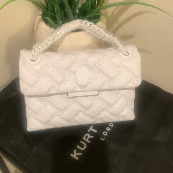 Kurt Geiger London Mini Kensington Drench Leather Shoulder Bag - Picture 3 of 16